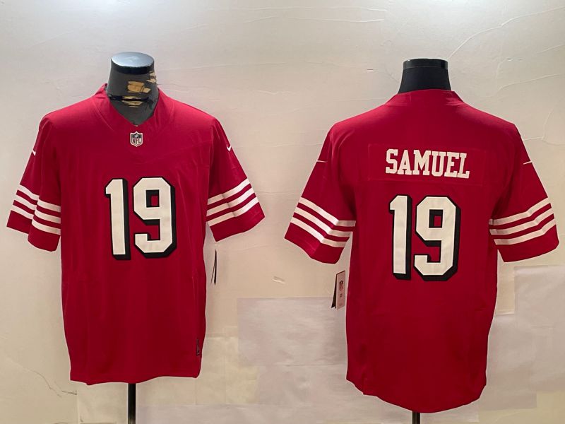 Men San Francisco 49ers #19 Samuel Red three generations 2024 Nike Limited NFL Jersey style 1->san francisco 49ers->NFL Jersey